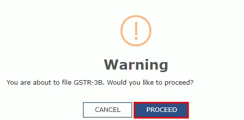 proceeding to GSTR-3B verification