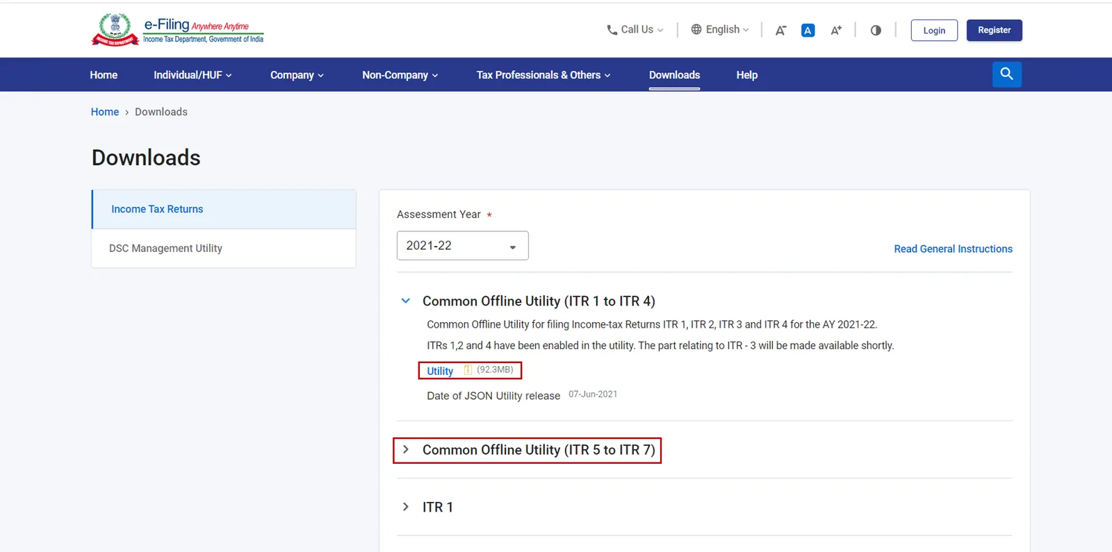 Download JSON offline utility