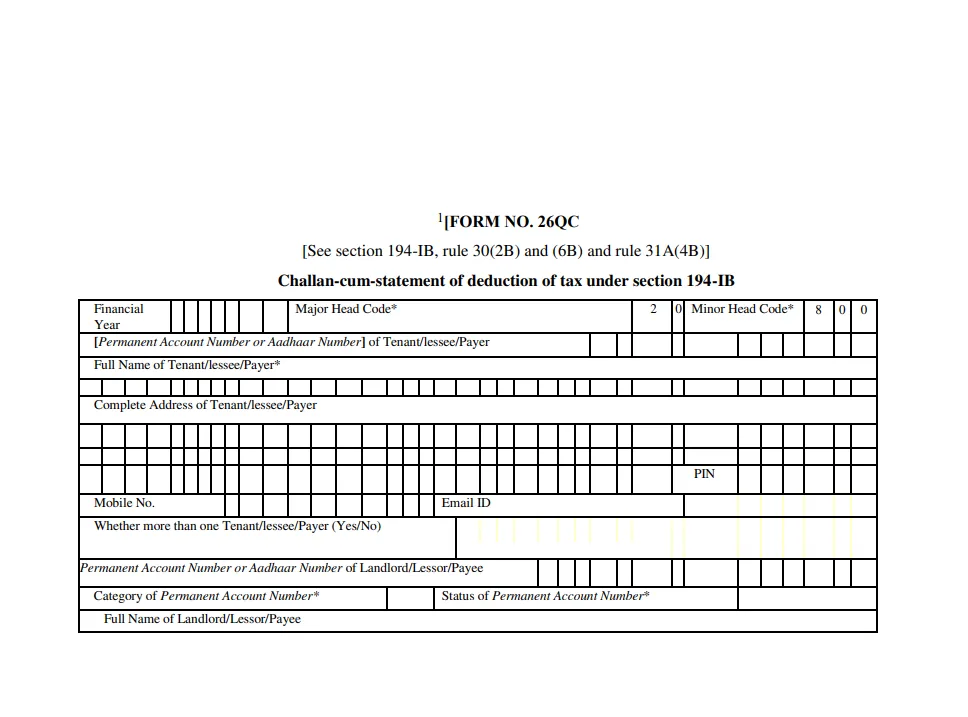 Form 26QC