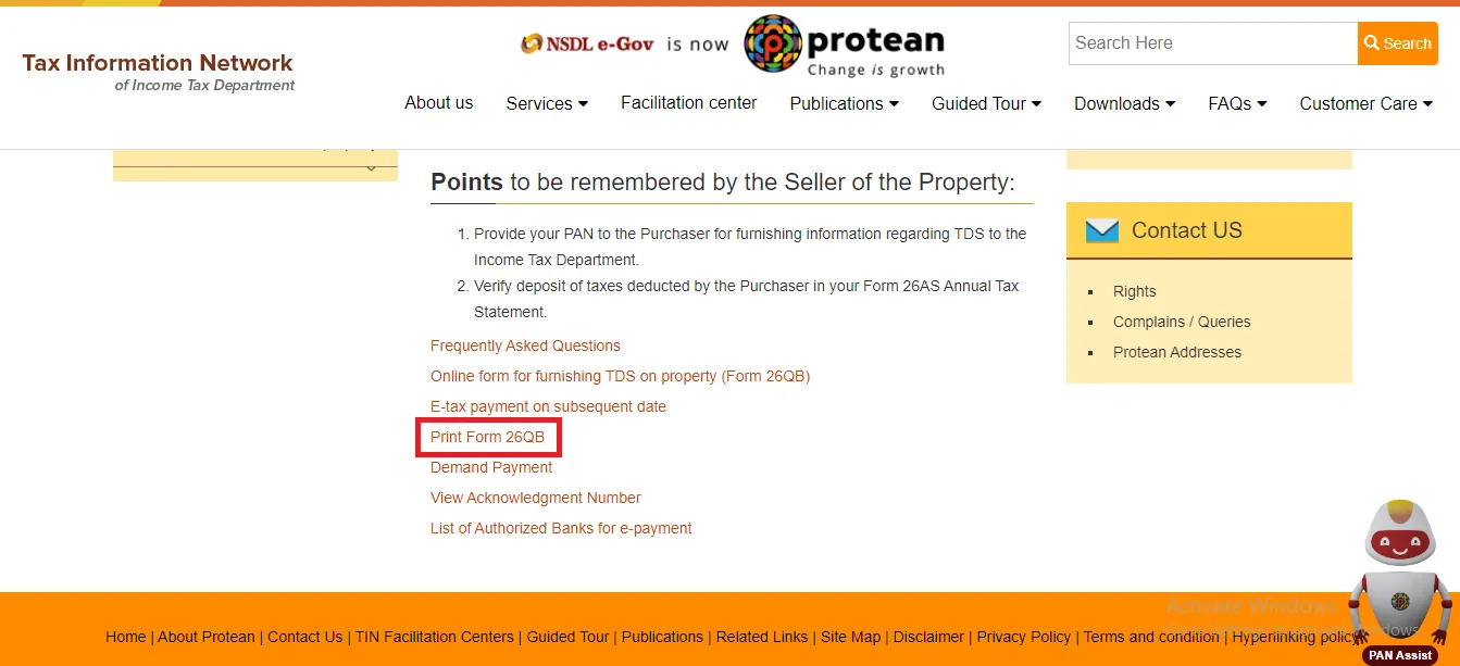 Print for 26QB on Protean website