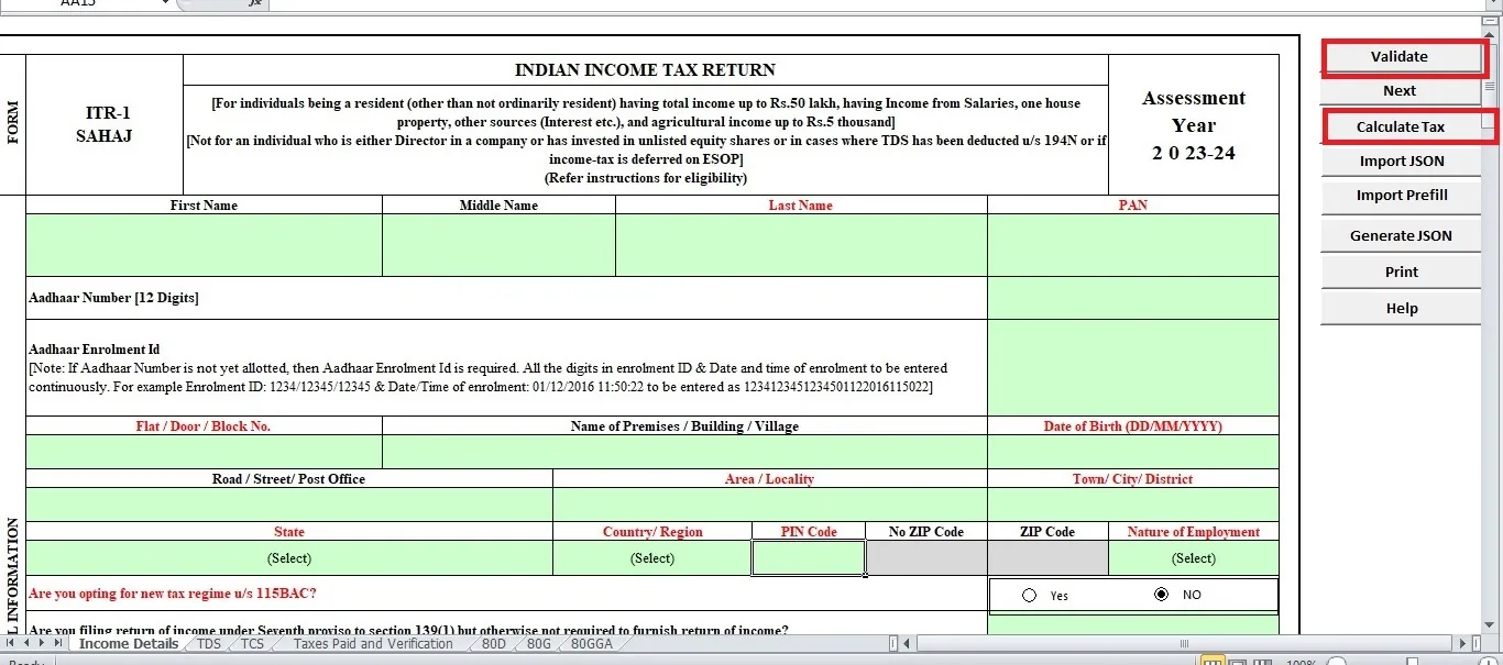 Step 4 to file itr online