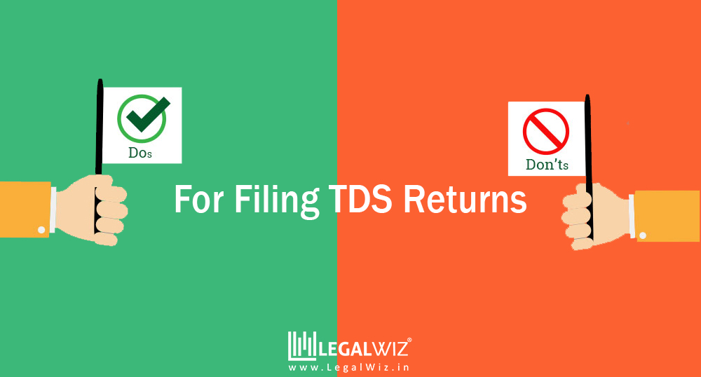 dos and dont for tds filing in india