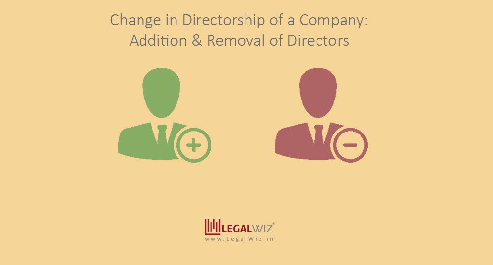 change in directorship in company. add or remove directors