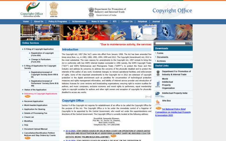 How to check copyright application status India | LegalWIz.in