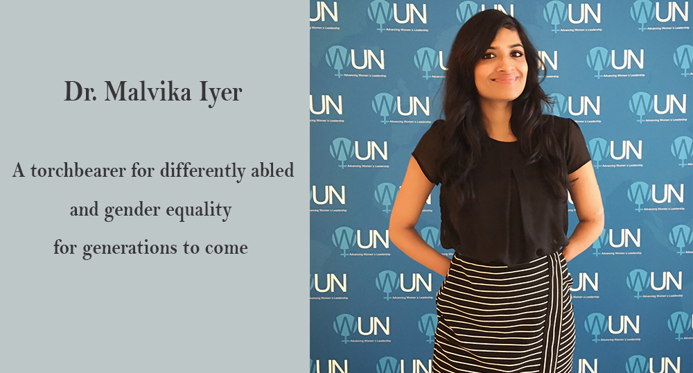 Malvika Iyer at the UN meet
