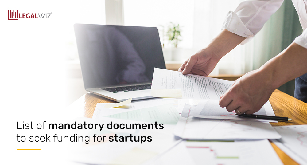 list of mandatory documents to seek funding for startups