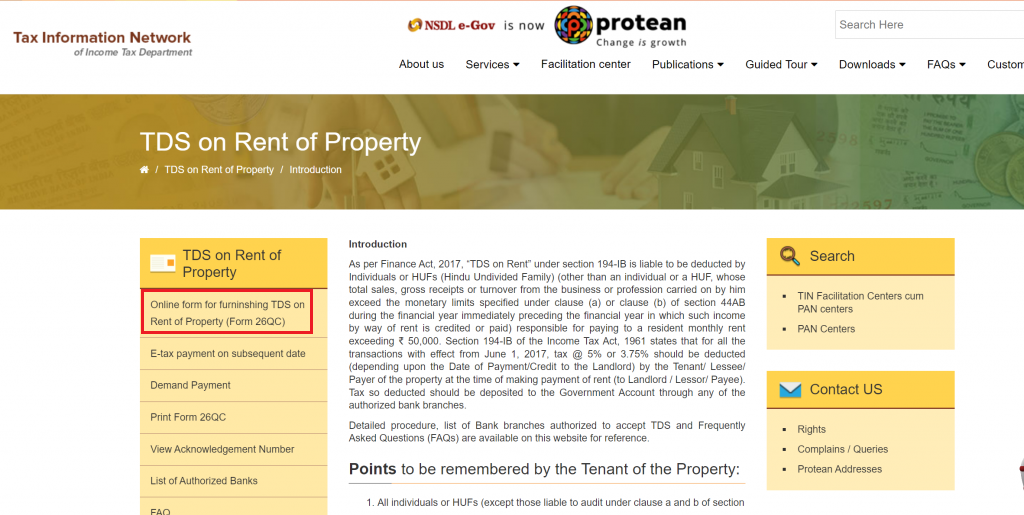 Protean website homepage
