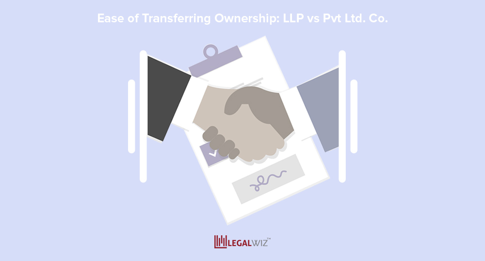 Know how change in business ownership differs in LLP and Pvt Ltd Co.