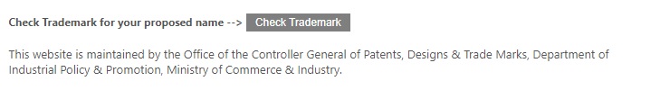 trademark search for company name search