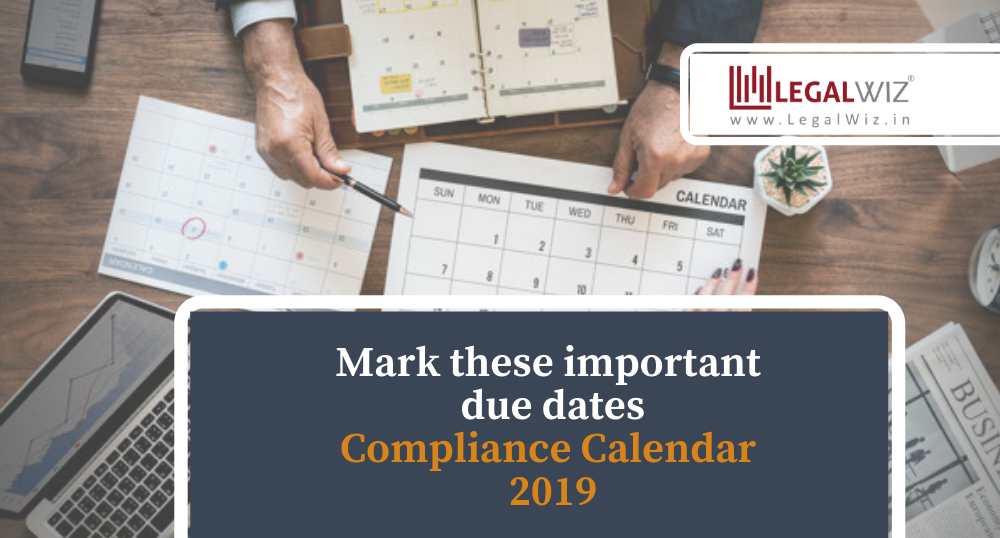 LegalWiz.in Compliance Calendar 2019