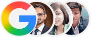 LegalWiz.in Google Reviews Google logo and users photos who given reviews for LegalWiz.in