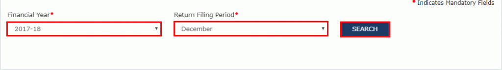 Financial Year and Period for GSTR filing