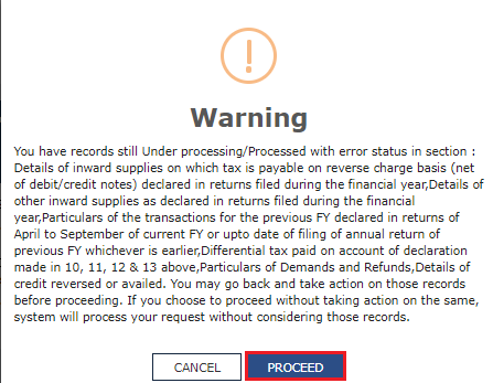 GSTR 9A computing liabilities errors