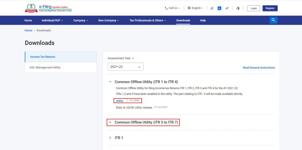 Download JSON offline utility