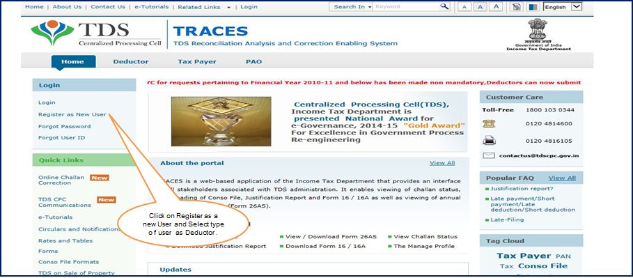 Register on TRACES