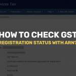 Check GST status with ARN