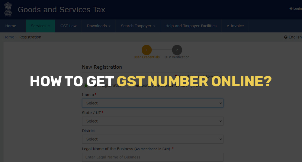 Get GST number online