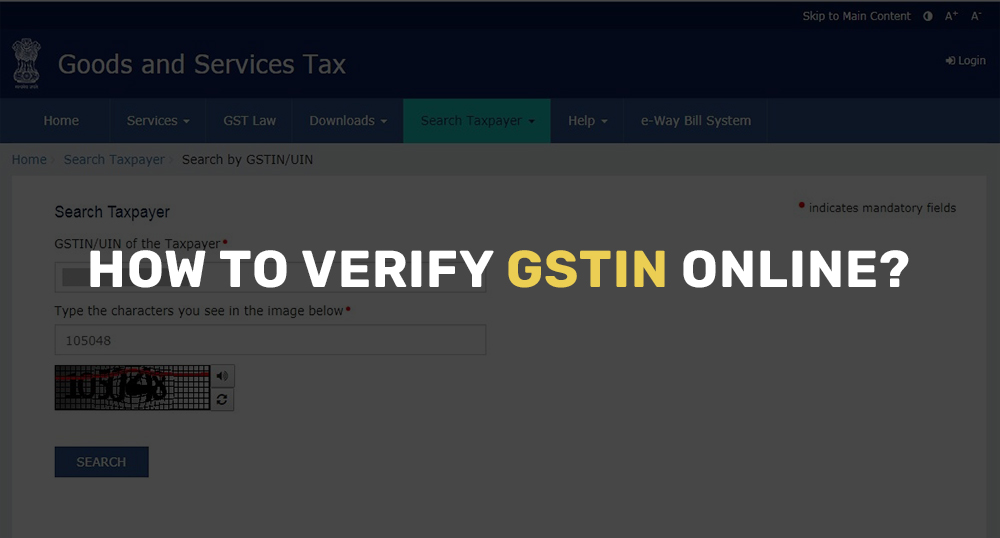How to verify GSTIN online
